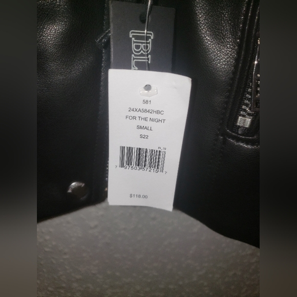 SOLD- NWT - BLANKNYC. Faux-Leather Biker Jacket - Picture 10 of 11